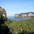 pohled z View Pointu na Railay beach v Krabi
